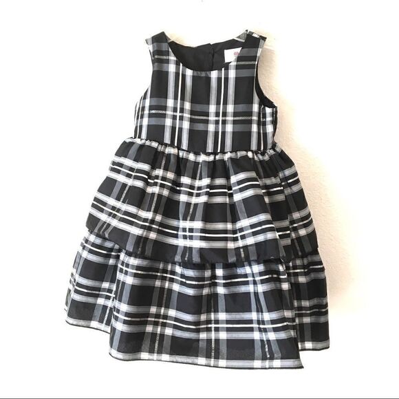 Marmellata Classic plaid tiered dress size 4T - Picture 1 of 9